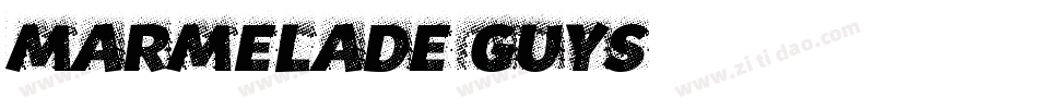 Marmelade Guys字体转换